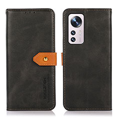 Custodia Portafoglio In Pelle Cover con Supporto N07P per Xiaomi Mi 12 5G Nero