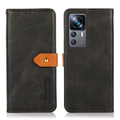 Custodia Portafoglio In Pelle Cover con Supporto N07P per Xiaomi Mi 12T 5G Nero
