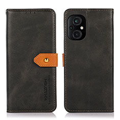 Custodia Portafoglio In Pelle Cover con Supporto N07P per Xiaomi Poco M5 4G Nero