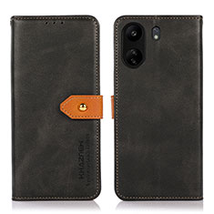 Custodia Portafoglio In Pelle Cover con Supporto N07P per Xiaomi Redmi 13C Nero