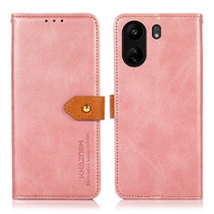 Custodia Portafoglio In Pelle Cover con Supporto N07P per Xiaomi Redmi 13C Rosa