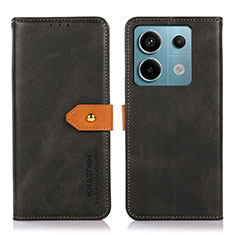 Custodia Portafoglio In Pelle Cover con Supporto N07P per Xiaomi Redmi Note 13 Pro 5G Nero