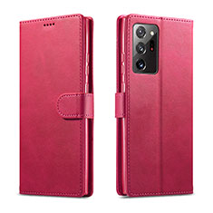 Custodia Portafoglio In Pelle Cover con Supporto N08 per Samsung Galaxy Note 20 Ultra 5G Rosso