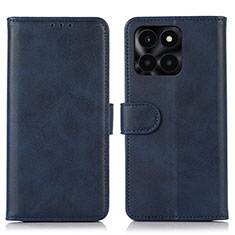 Custodia Portafoglio In Pelle Cover con Supporto N08P per Huawei Honor X6a Blu