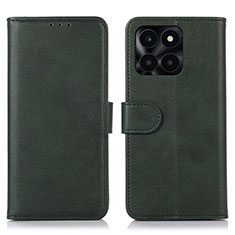 Custodia Portafoglio In Pelle Cover con Supporto N08P per Huawei Honor X6a Verde