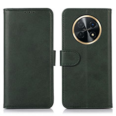Custodia Portafoglio In Pelle Cover con Supporto N08P per Huawei Nova Y91 Verde