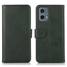 Custodia Portafoglio In Pelle Cover con Supporto N08P per Motorola Moto G 5G (2023) Verde