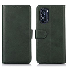 Custodia Portafoglio In Pelle Cover con Supporto N08P per Motorola Moto G52j 5G Verde