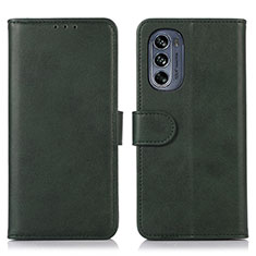 Custodia Portafoglio In Pelle Cover con Supporto N08P per Motorola Moto G62 5G Verde