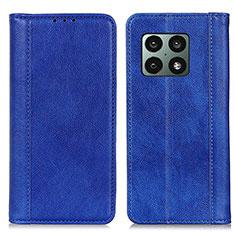Custodia Portafoglio In Pelle Cover con Supporto N08P per OnePlus 10 Pro 5G Blu