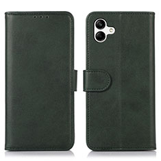 Custodia Portafoglio In Pelle Cover con Supporto N08P per Samsung Galaxy M04 Verde