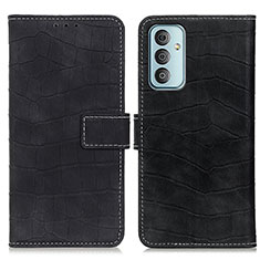 Custodia Portafoglio In Pelle Cover con Supporto N08P per Samsung Galaxy M13 4G Nero