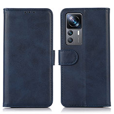 Custodia Portafoglio In Pelle Cover con Supporto N08P per Xiaomi Mi 12T 5G Blu