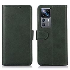 Custodia Portafoglio In Pelle Cover con Supporto N08P per Xiaomi Mi 12T 5G Verde