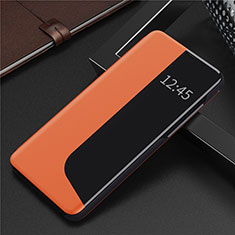 Custodia Portafoglio In Pelle Cover con Supporto N09 per Huawei P40 Pro Arancione