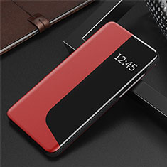 Custodia Portafoglio In Pelle Cover con Supporto N09 per Huawei P40 Pro Rosso