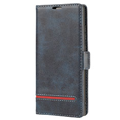Custodia Portafoglio In Pelle Cover con Supporto N11 per Samsung Galaxy Note 20 5G Blu