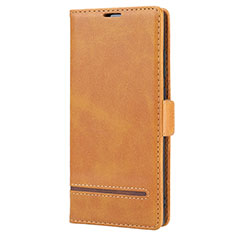 Custodia Portafoglio In Pelle Cover con Supporto N11 per Samsung Galaxy Note 20 5G Marrone Chiaro