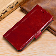 Custodia Portafoglio In Pelle Cover con Supporto P01 per Huawei P30 Lite XL Rosso