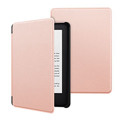 Custodia Portafoglio In Pelle Cover con Supporto per Amazon Kindle 6 inch Rosa