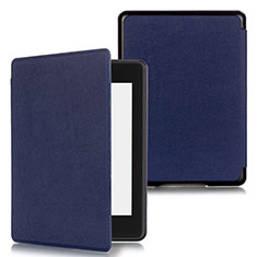 Custodia Portafoglio In Pelle Cover con Supporto per Amazon Kindle Paperwhite 6 inch Blu