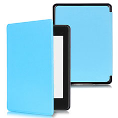 Custodia Portafoglio In Pelle Cover con Supporto per Amazon Kindle Paperwhite 6 inch Cielo Blu