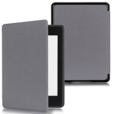 Custodia Portafoglio In Pelle Cover con Supporto per Amazon Kindle Paperwhite 6 inch Grigio