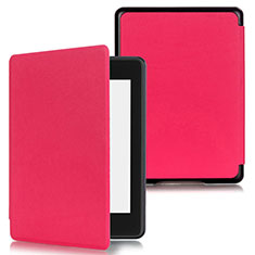 Custodia Portafoglio In Pelle Cover con Supporto per Amazon Kindle Paperwhite 6 inch Rosa Caldo