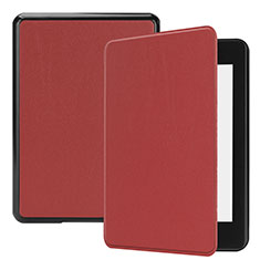 Custodia Portafoglio In Pelle Cover con Supporto per Amazon Kindle Paperwhite 6 inch Rosso Rosa