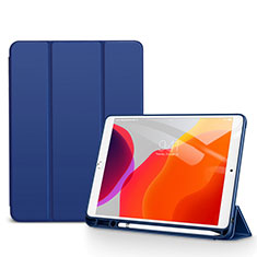 Custodia Portafoglio In Pelle Cover con Supporto per Apple iPad 10.2 (2021) Blu