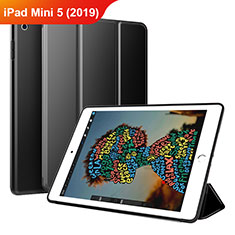 Custodia Portafoglio In Pelle Cover con Supporto per Apple iPad Mini 5 (2019) Nero