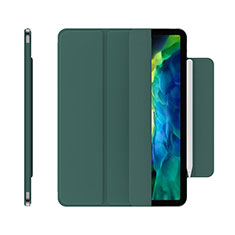 Custodia Portafoglio In Pelle Cover con Supporto per Apple iPad Pro 11 (2020) Verde