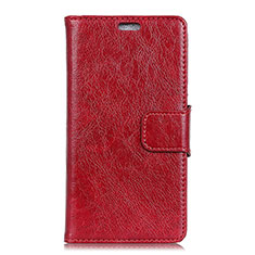 Custodia Portafoglio In Pelle Cover con Supporto per Asus Zenfone 5 ZE620KL Rosso