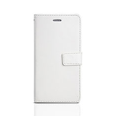 Custodia Portafoglio In Pelle Cover con Supporto per Huawei Enjoy 8e Lite Bianco