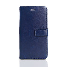Custodia Portafoglio In Pelle Cover con Supporto per Huawei Enjoy 8e Lite Blu