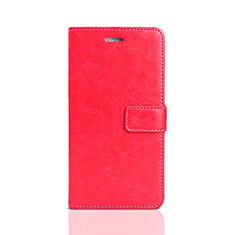 Custodia Portafoglio In Pelle Cover con Supporto per Huawei Enjoy 8e Lite Rosso