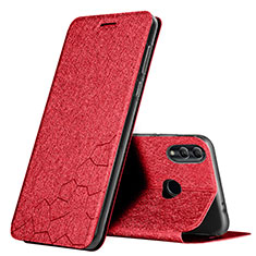 Custodia Portafoglio In Pelle Cover con Supporto per Huawei Honor 10 Lite Rosso