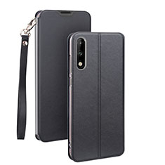 Custodia Portafoglio In Pelle Cover con Supporto per Huawei Honor 9X Nero