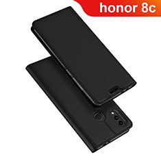 Custodia Portafoglio In Pelle Cover con Supporto per Huawei Honor Play 8C Nero