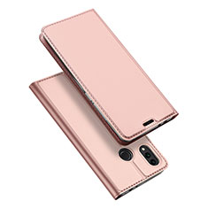 Custodia Portafoglio In Pelle Cover con Supporto per Huawei Honor Play 8C Oro Rosa