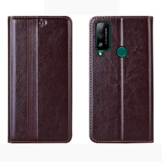 Custodia Portafoglio In Pelle Cover con Supporto per Huawei Honor Play4T Marrone