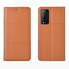 Custodia Portafoglio In Pelle Cover con Supporto per Huawei Honor Play4T Pro Arancione