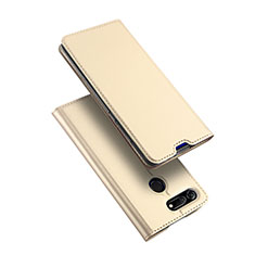 Custodia Portafoglio In Pelle Cover con Supporto per Huawei Honor V20 Oro