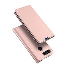 Custodia Portafoglio In Pelle Cover con Supporto per Huawei Honor V20 Oro Rosa