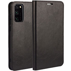 Custodia Portafoglio In Pelle Cover con Supporto per Huawei Honor V30 5G Nero