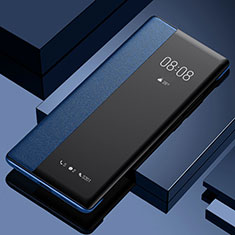 Custodia Portafoglio In Pelle Cover con Supporto per Huawei Honor X5 Plus Blu