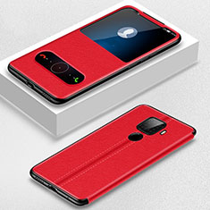 Custodia Portafoglio In Pelle Cover con Supporto per Huawei Mate 30 Lite Rosso