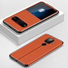 Custodia Portafoglio In Pelle Cover con Supporto per Huawei Nova 5i Pro Arancione