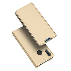Custodia Portafoglio In Pelle Cover con Supporto per Huawei P Smart Z Oro