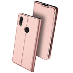 Custodia Portafoglio In Pelle Cover con Supporto per Huawei Y9 (2019) Oro Rosa